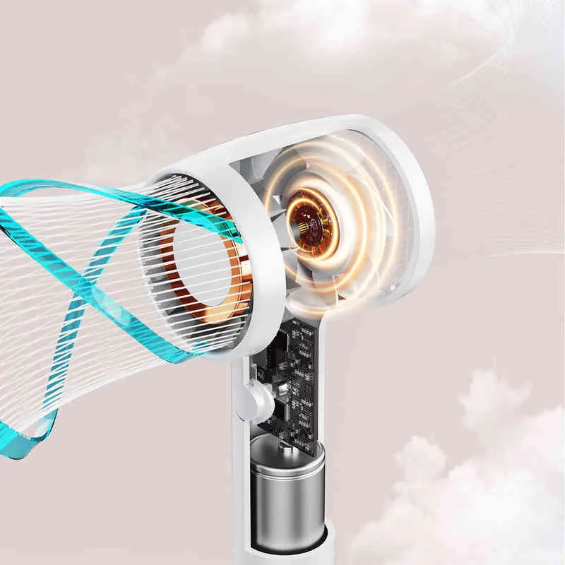 2000mAh USB Mini Handheld Fan 3-Speed Rechargeable Wireless Fan for Portable Cooling