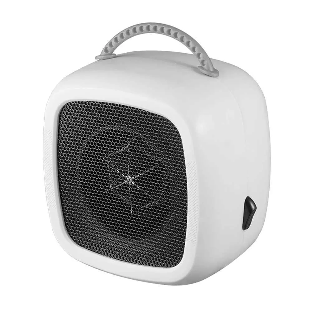 Mini Portable Space Heater 500W PTC Ceramic Fan Heater Small Electric Desktop Warm Air Blower for Office or Home