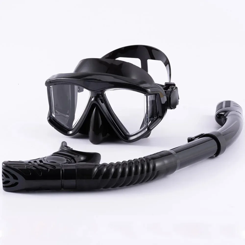 Optical Myopia Snorkel Set Panoramic Wide-View Nearsighted Diving Mask for Adults and Youth