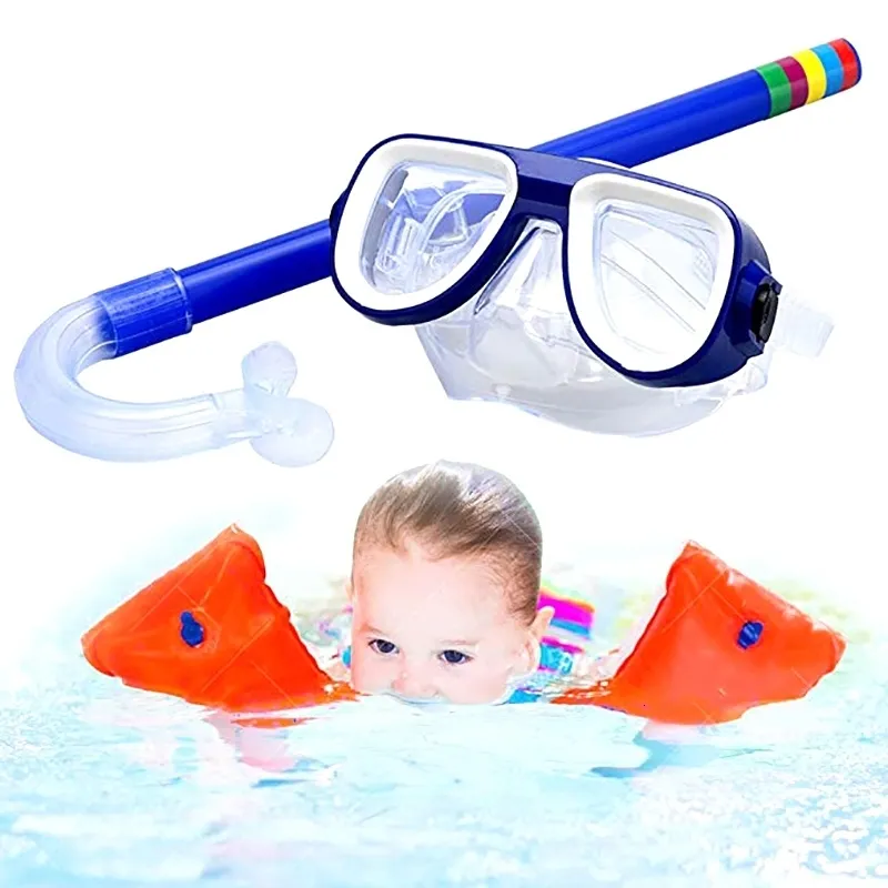 Child Swimming Goggles and Snorkel Set for Kids Scuba Diving Accessories