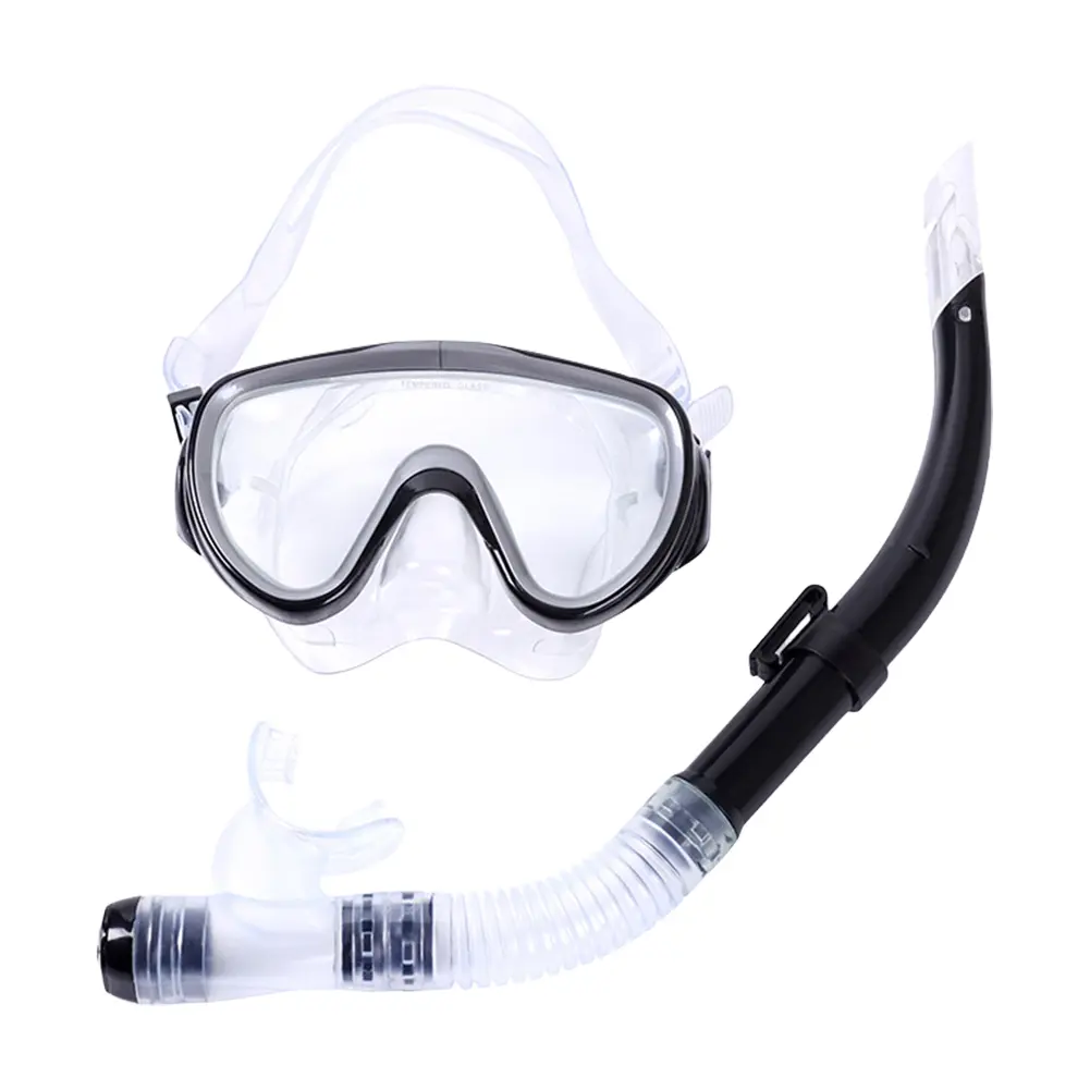 Adjustable Scuba Diving Mask No-Leak Snorkel Tube Anti-Fog for Underwater Exploration