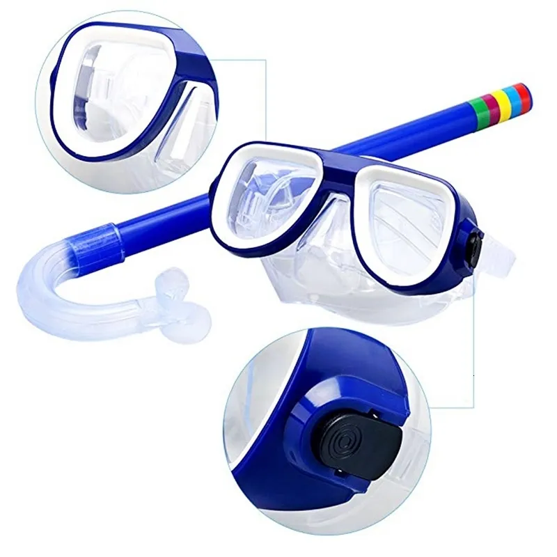 Child Swimming Goggles and Snorkel Set for Kids Scuba Diving Accessories