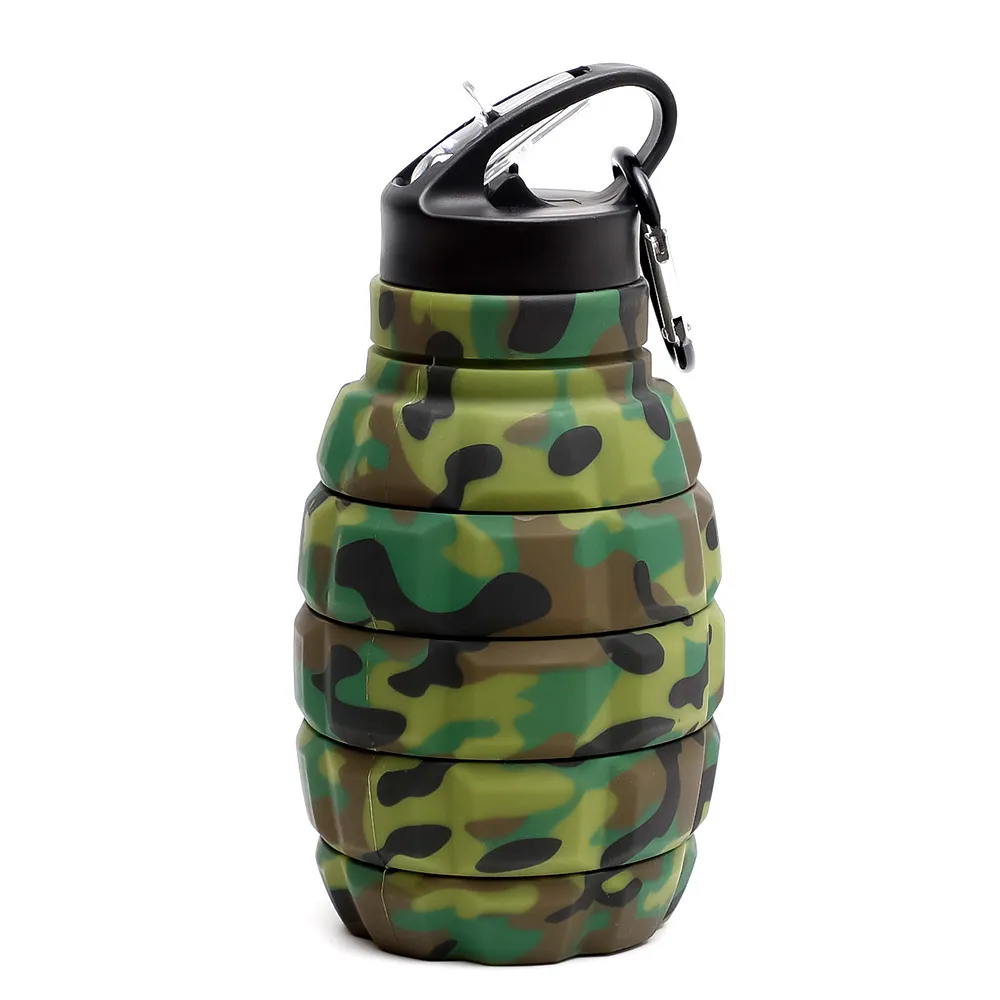 Water Bottle Sports Bottle Water Cup Folding Cup Portable Water Bottle Cycling Bottle Grenade Cup