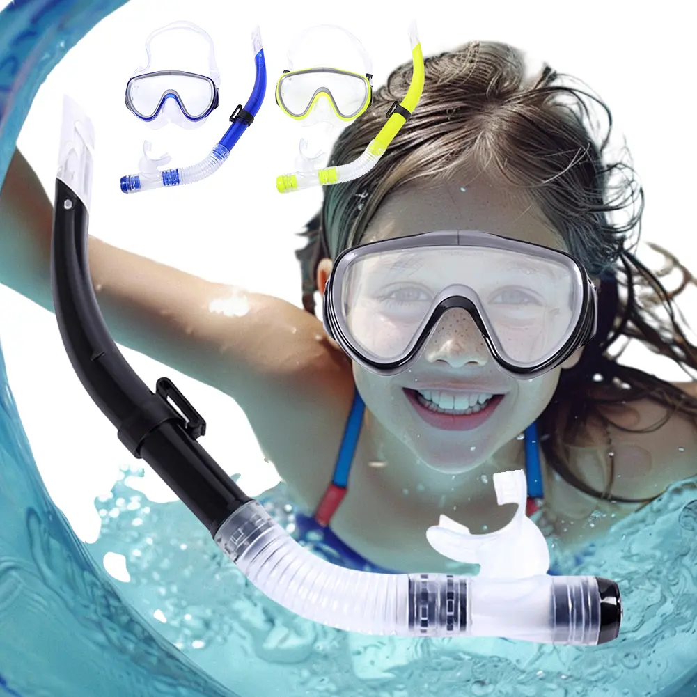 Adjustable Scuba Diving Mask No-Leak Snorkel Tube Anti-Fog for Underwater Exploration
