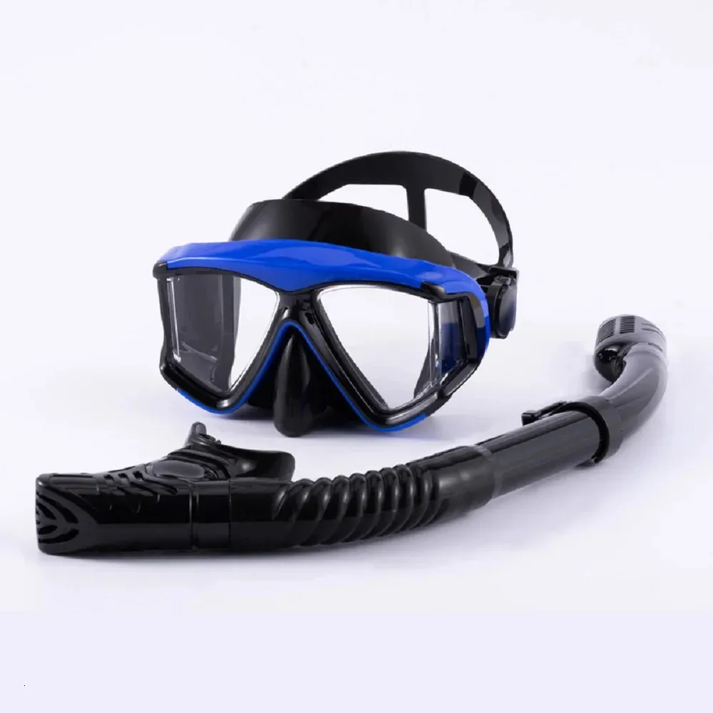 Optical Myopia Snorkel Set Panoramic Wide-View Nearsighted Diving Mask for Adults and Youth