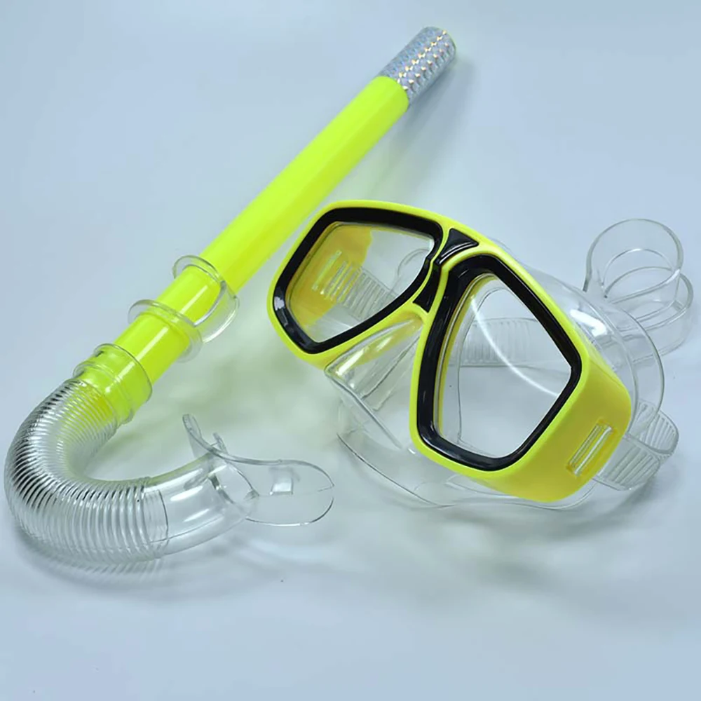 Big-Frame Swimming Goggles with Suction Cup and Call Tube for Adults and Children