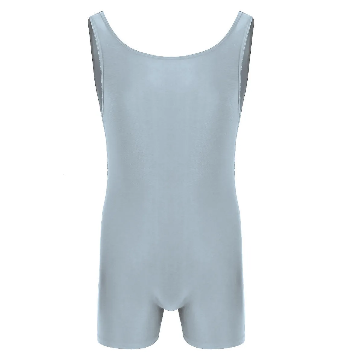 Mens Gymnastics Leotard Swimsuit Sports Body Swim Bodysuit Bodystocking Swimwear Swimming Bathing Suit Unitard Under Clothes