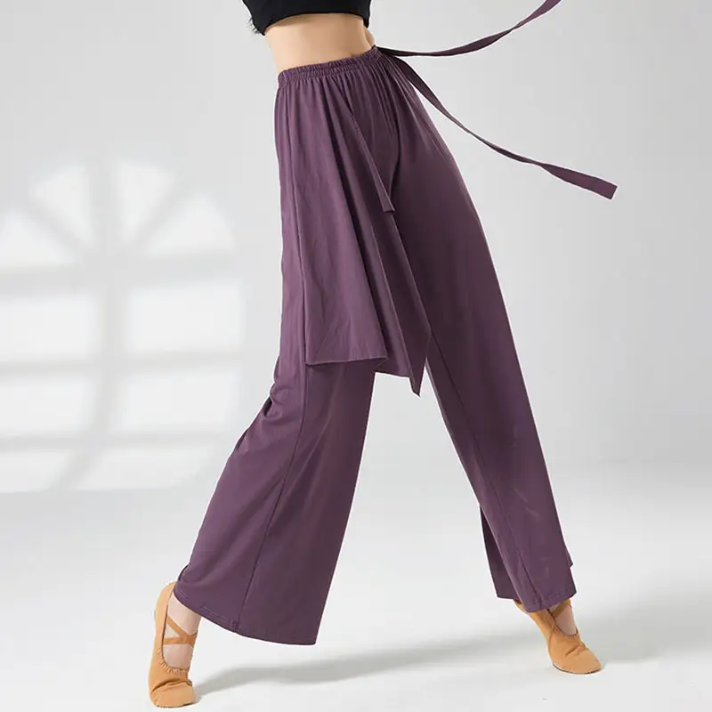 Loose Gauze Queen Pants Classical Dance Wide Leg Pants Modern Dance Training Dress Adult Performance Dress Training Dance Pants