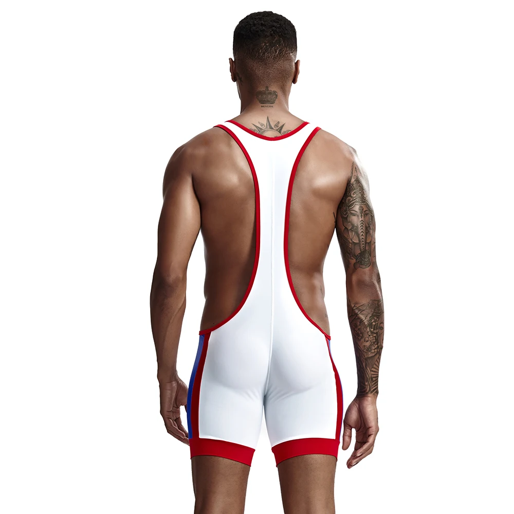Mens Under Shirts Slim Bodysuit Shaper Wrestling Singlets Jumpsuits Sexy Underwear Bodywear Sports Bodybuilding Singlets Onesie