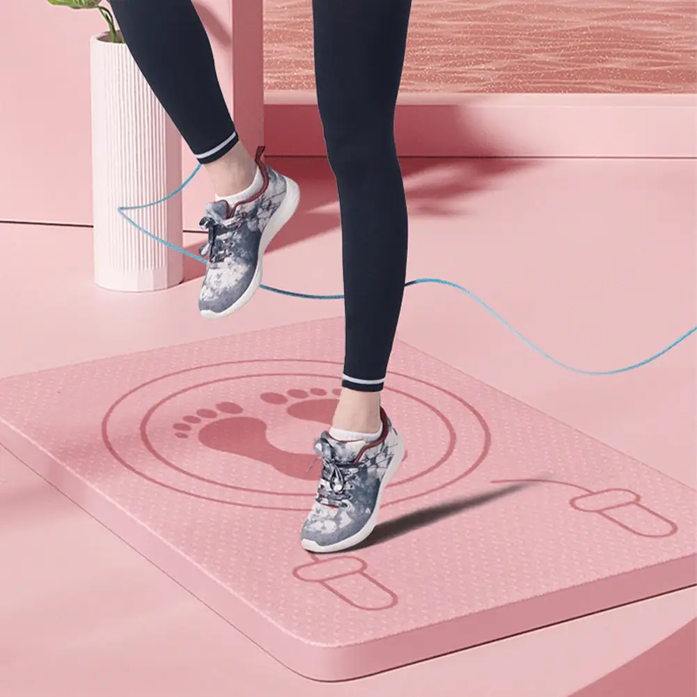 Waterproof And Sweat-Proof Sports Cushioning Silent Yoga Mat Non-Slip Thickened Anti-Noise Home Skipping Mat