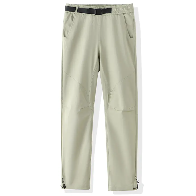 Men Hiking Pants With Elastic Cuffs Waterproof Windproof Climbing Camping Outdoor Trekking