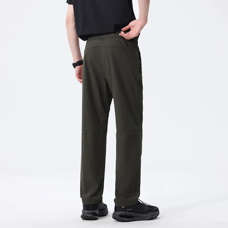 Men's Multi-Functional Outdoor Pants Soft Shell Thin Breathable Ice Silk Hiking Casual Trousers