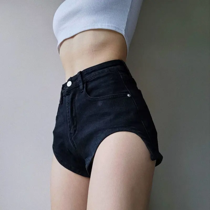 Women's Summer Mini Denim Shorts Cropped Jeans Female Classic Outdoor Clothing