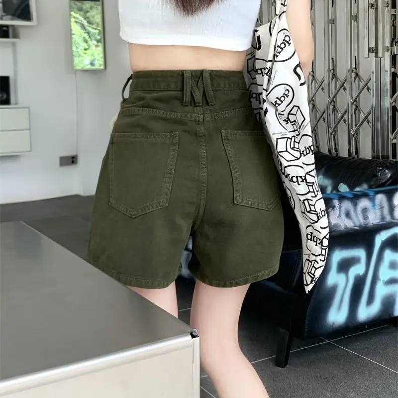 Women's High Waist Denim Shorts Loose Women Shorts Jeans Summer