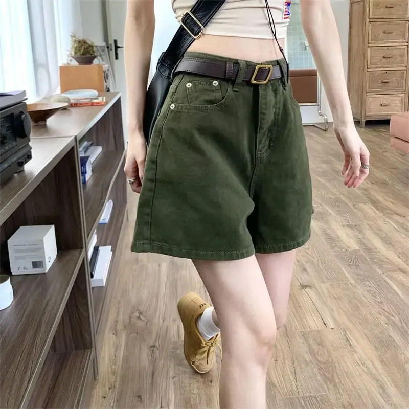 Women's High Waist Denim Shorts Loose Women Shorts Jeans Summer