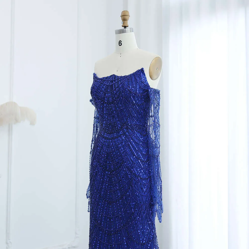 Mermaid  Evening Dresses with Gloves Elegant Women specialParty Gowns