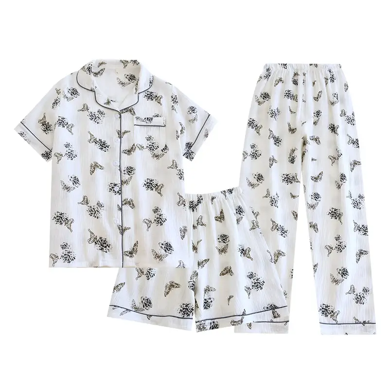 Lounge Pure Cotton Sleepwear Women's Pajamas Set P...