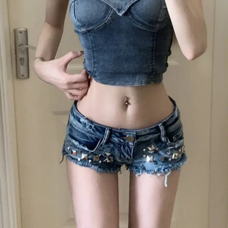 Ultra Short Women's Denim Shorts Tight New Style S...