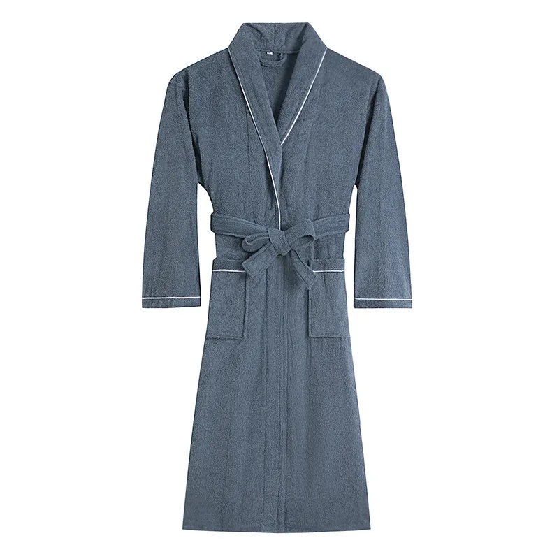 100% Cotton Toweling Robe Soft Bath Robe Men Night...