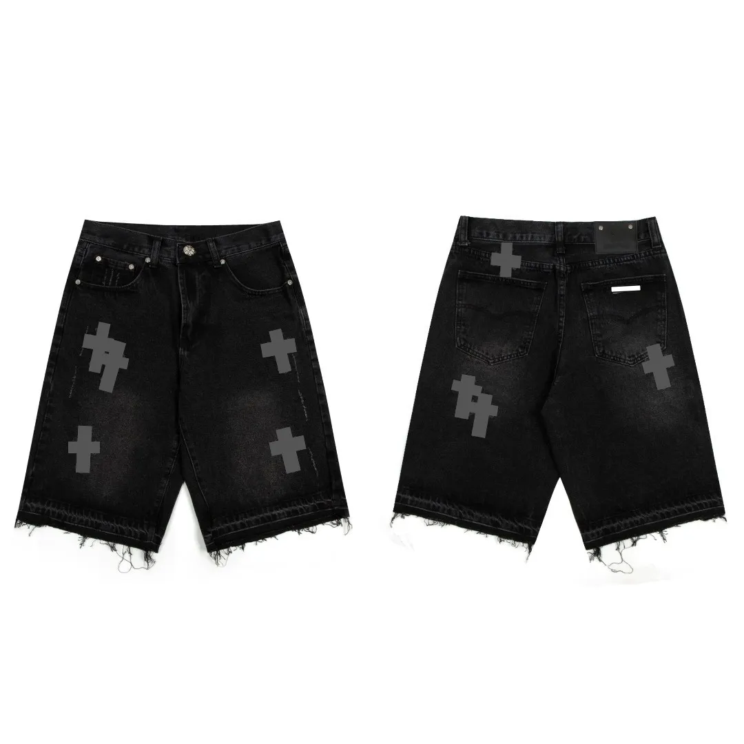 Men Jorts Short Jeans Hip Hop Streetwear Trendy De...