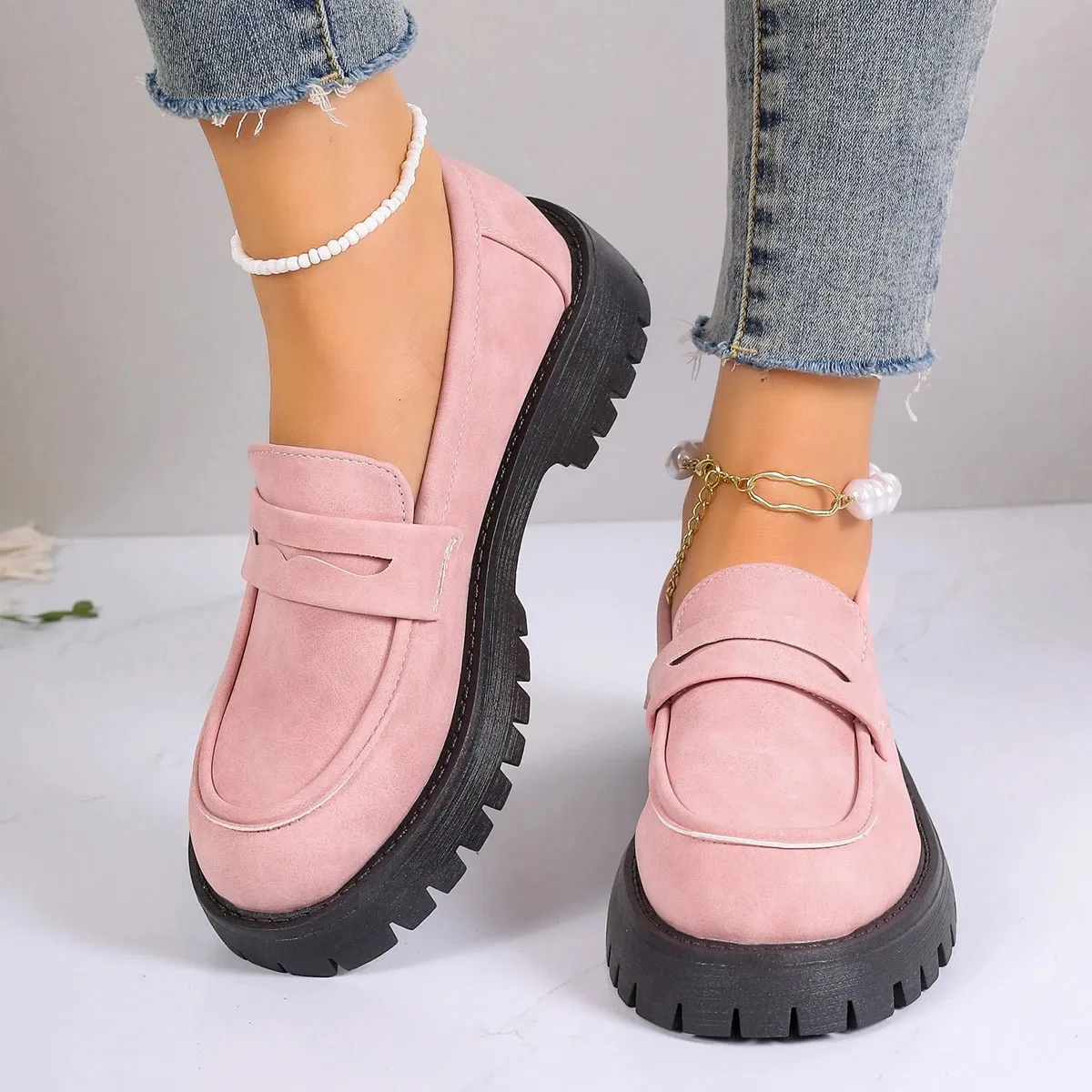 Shoes Women Plus Size Loafers Women British Style ...