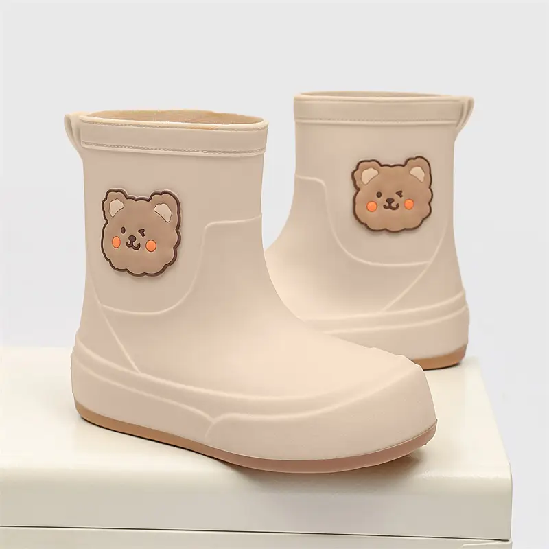 Women's Soft Bottom Lovely Rubber Rain Boots, Outdoor Anti-slip Waterproof Garden Shoes