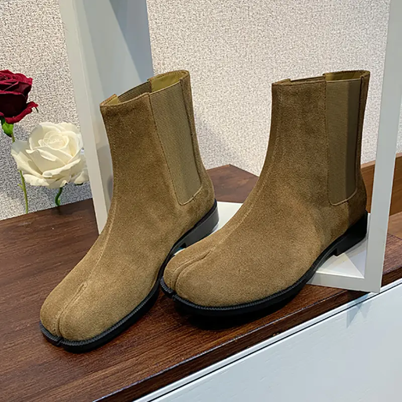 New Women's Real Leather Split Toe Tabi Cow Leathe...