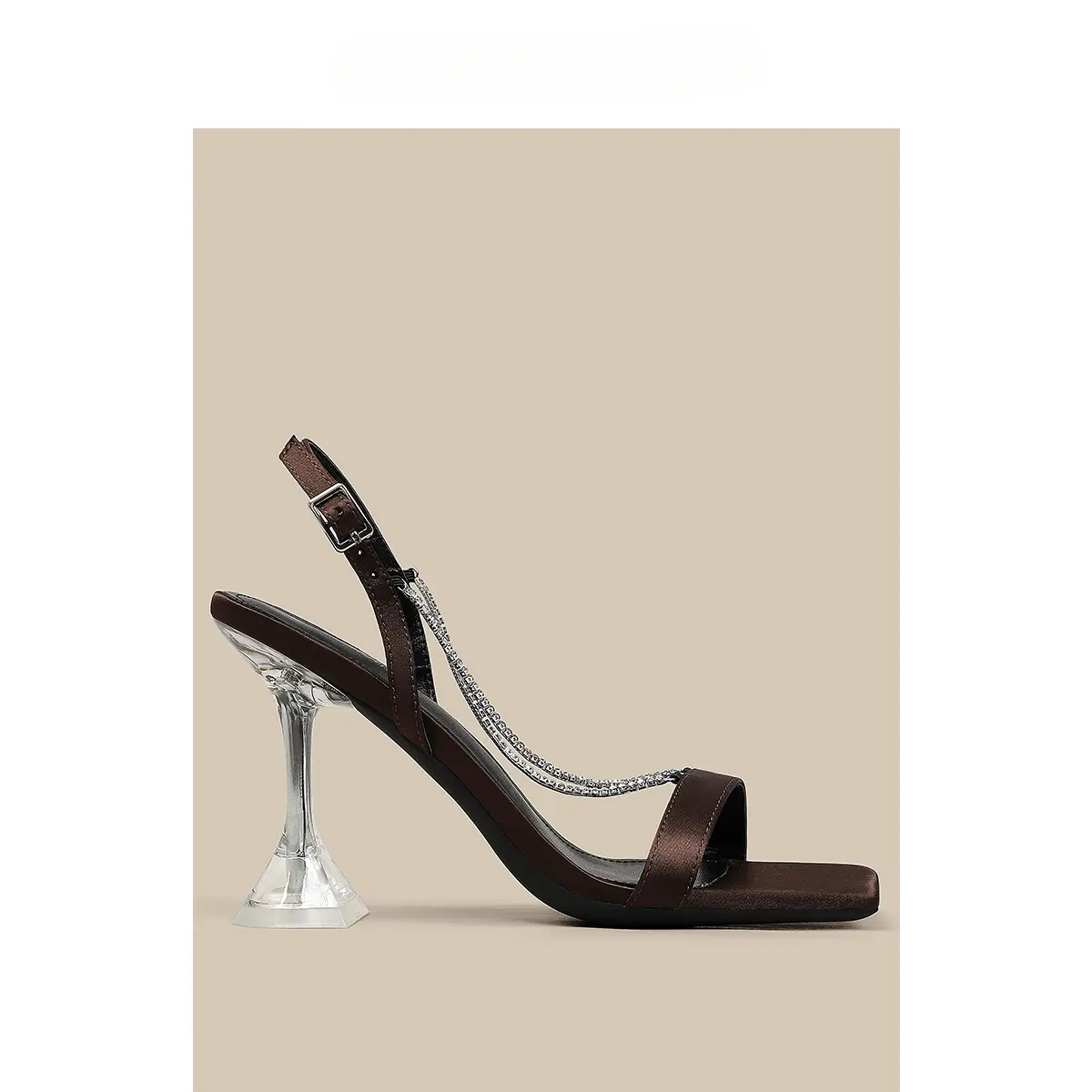 Summer New Style Women's Silk Strap High Heels, Fashionable and Elegant Footwear