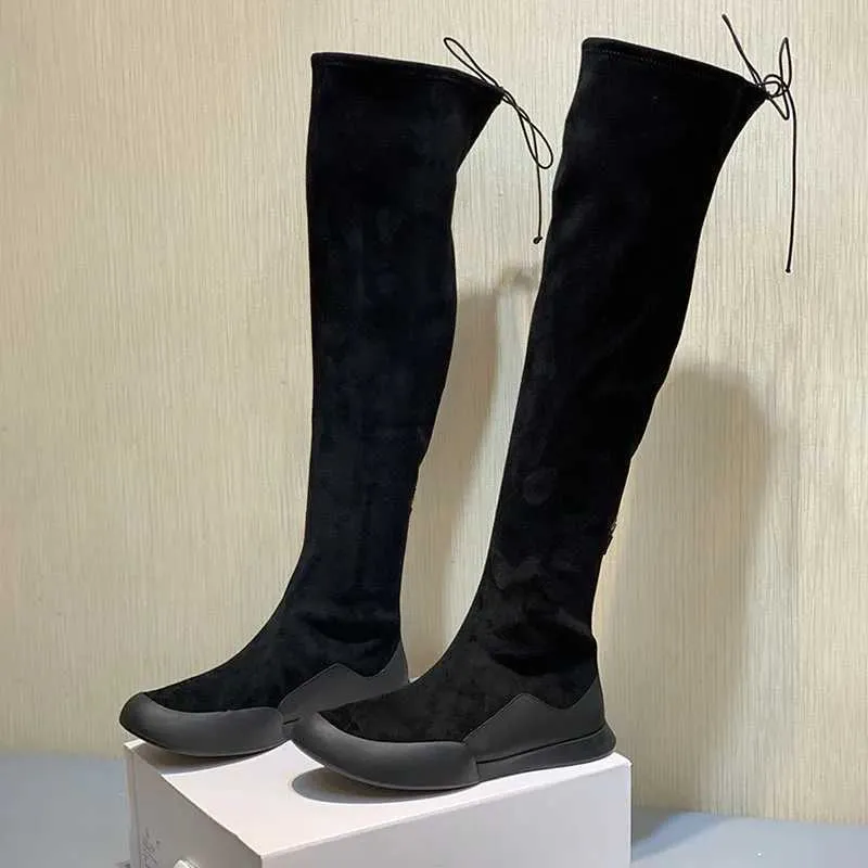 Boots Autumn Simple Lamb Deep Mouth Thick Bottom Baotou Warm Casual Wool Shoes For Women