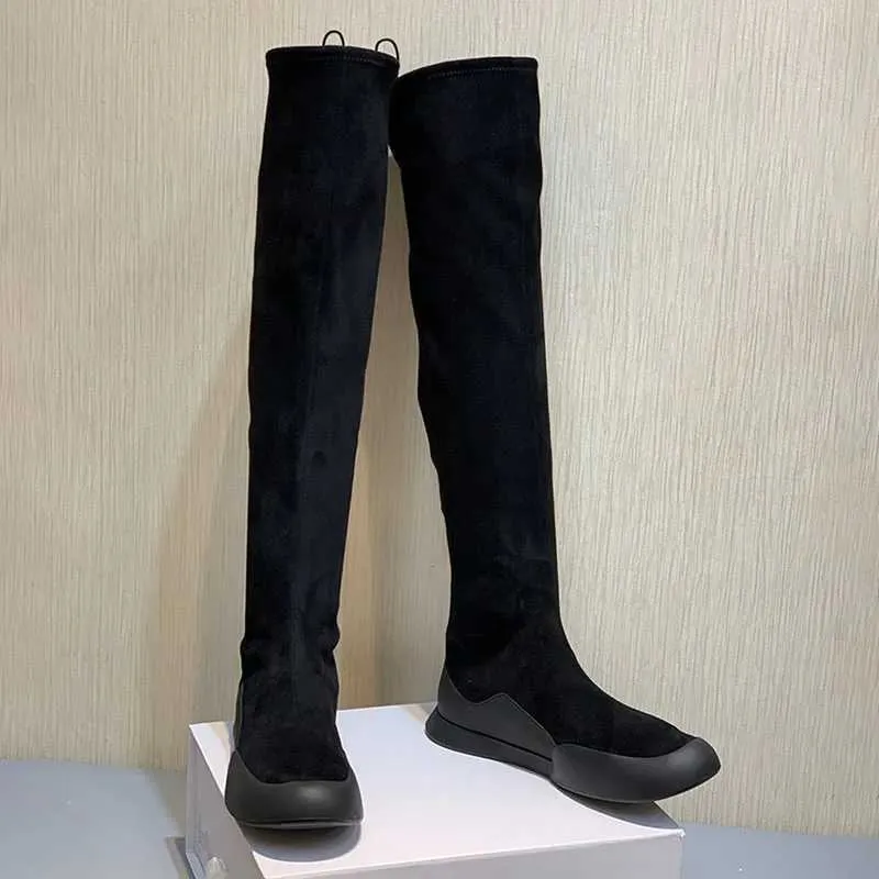 Boots Autumn Simple Lamb Deep Mouth Thick Bottom Baotou Warm Casual Wool Shoes For Women