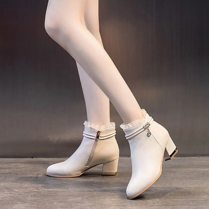 Women's Genuine Leather Autumn Warm Fashionable An...