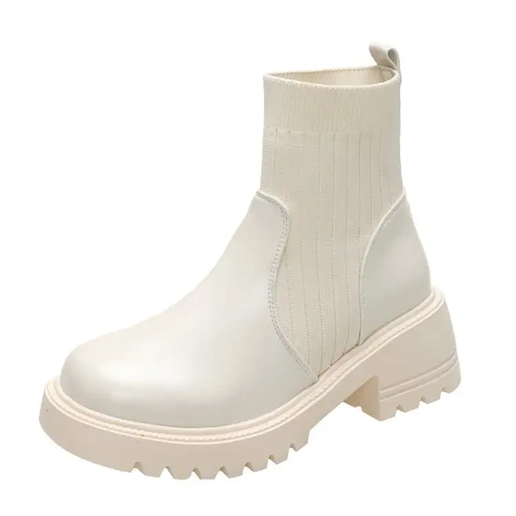 New Suede Women's Platform Casual Chelsea Fashion Ankle Boots