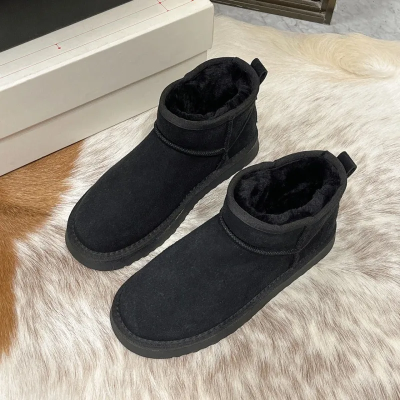 New Men's Designer Velvet Warm Leisure Thick Bottom Snow Footwear