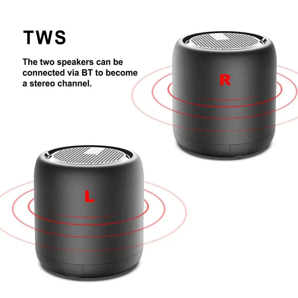 Mini Waterproof Bluetooth Speaker with Hook Portable Wireless Audio for Sports and Shower Use