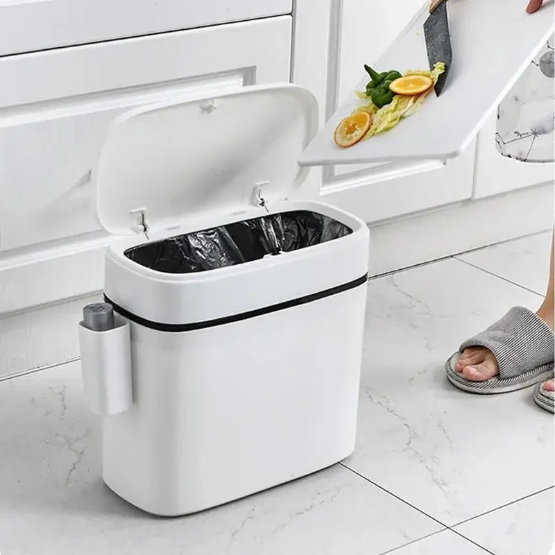 Kitchen Bathroom Trash Can Household Trash Can Large Capacity Waterproof Trash Can