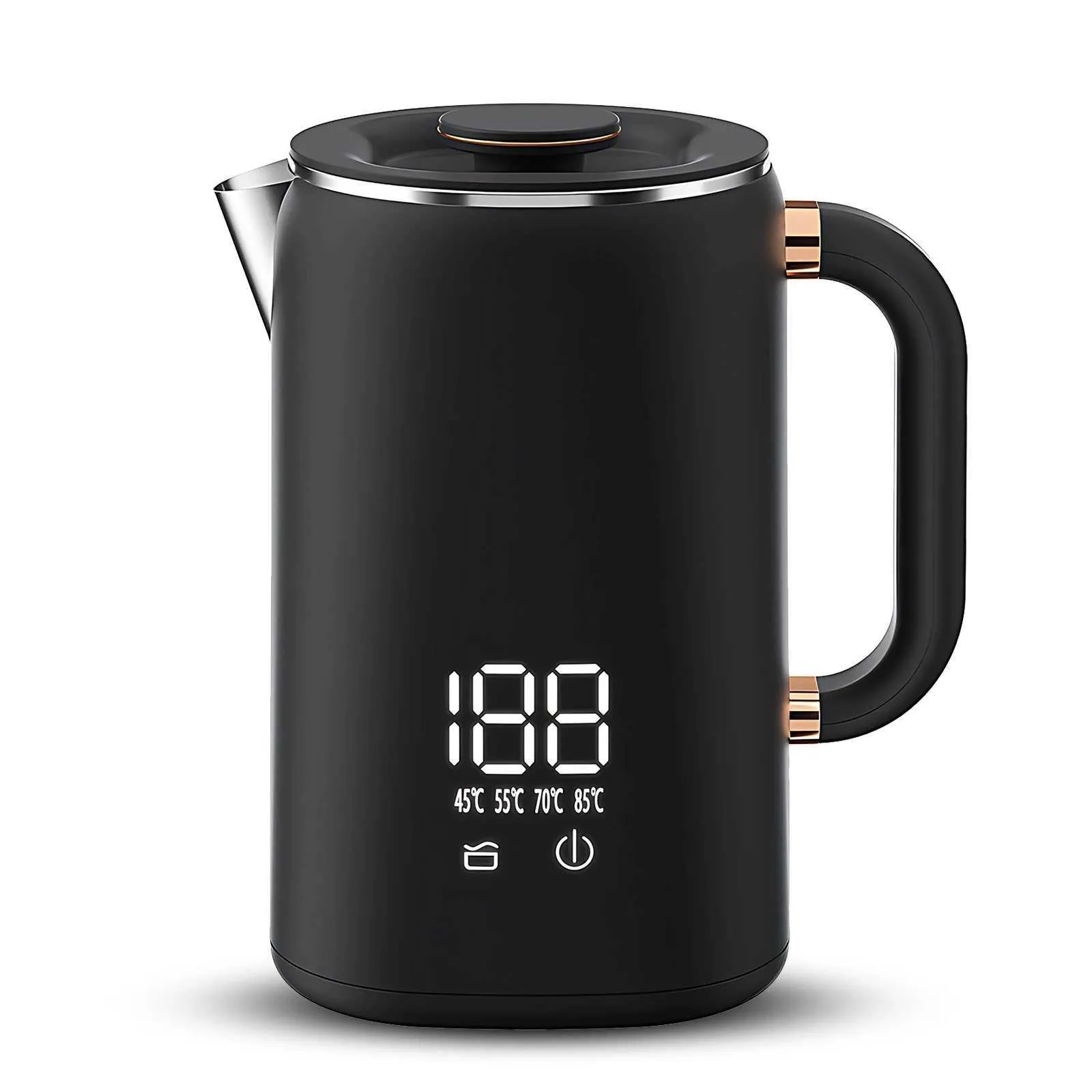 Coffee Electric Kettle With Temperature Control Automatic Shutdown Double-Layer Inflatable Hot Water Kettle