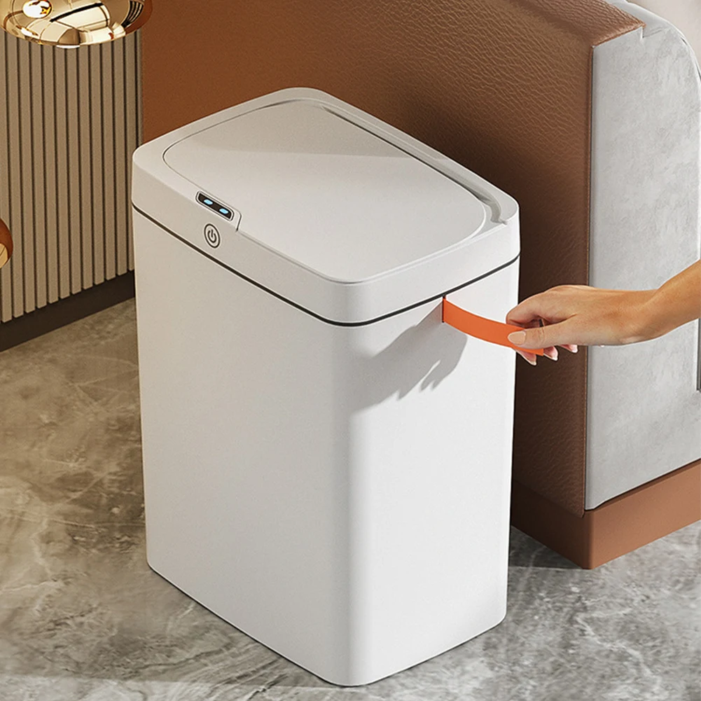 Smart Trash Can Automatic Induction Trash Can Rectangular Trash Can Infrared Induction Usb Charging Trash Can
