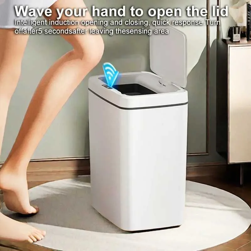Smart Sensor Trash Can With Motion Sensor, Infrare...