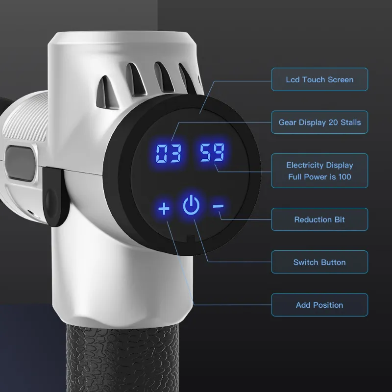 Mini Fascia Massage Gun Vibration Therapy Device for Neck Back and Body Deep Muscle Relaxation Fitness Slimming Relief