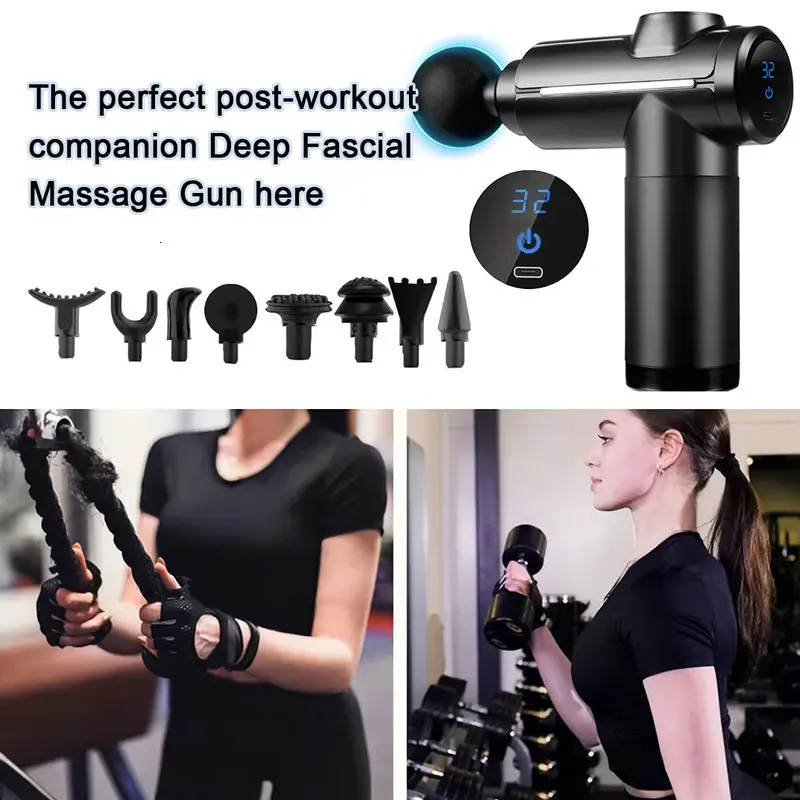 Professional High-Frequency Massage Gun Deep Tissue Muscle Massager for Relaxation and Post-Workout Recovery