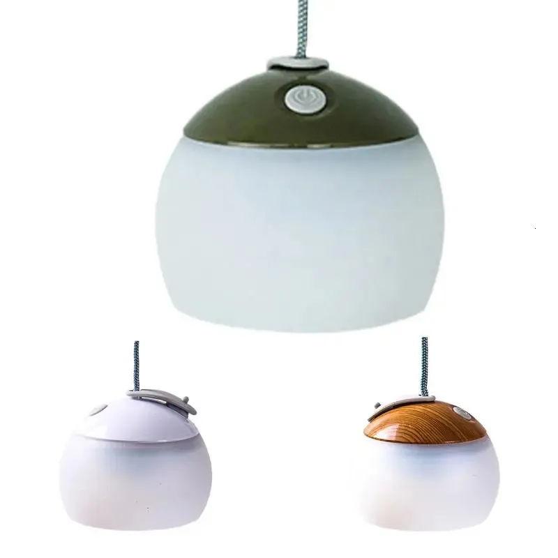 Built-in Battery Type-C interface Rechargeable LED Camping Lights Outdoor Camping BBQ Tents Hanging Lantern Emergency Power