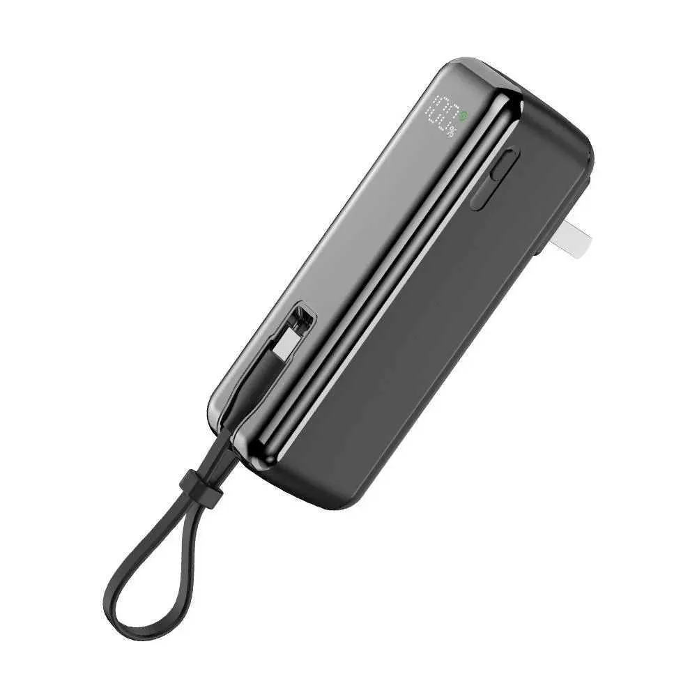 5000mAh Portable Power Bank with Cable Plug Charge...