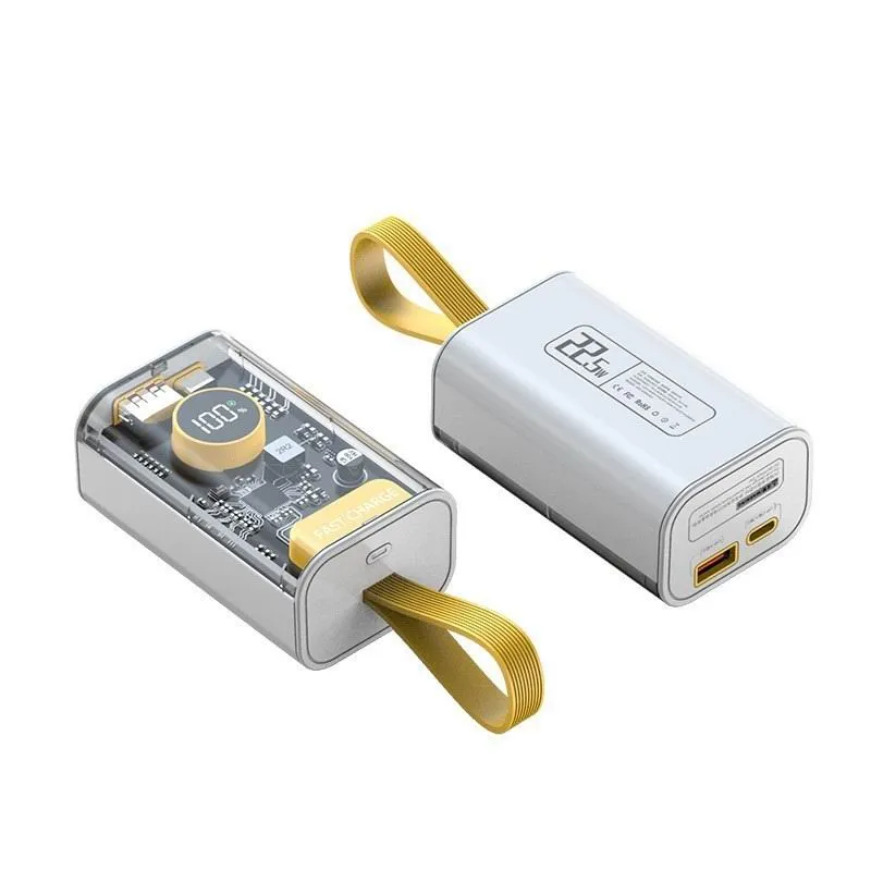 Portable Power Bank 20000mAh Transparent Charger M...