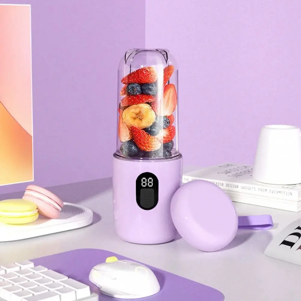 500ML Portable Blender with Lid Rechargeable Cordl...