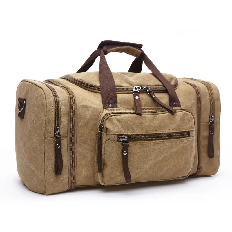 Canvas Travel Bags Large Capacity Carry On Luggage...