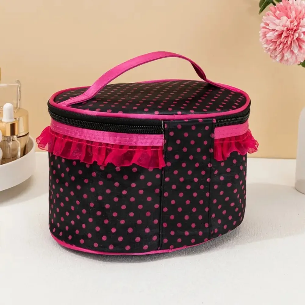 Cosmetic Bags Bow Lace Makeup Bag - Compact Organi...