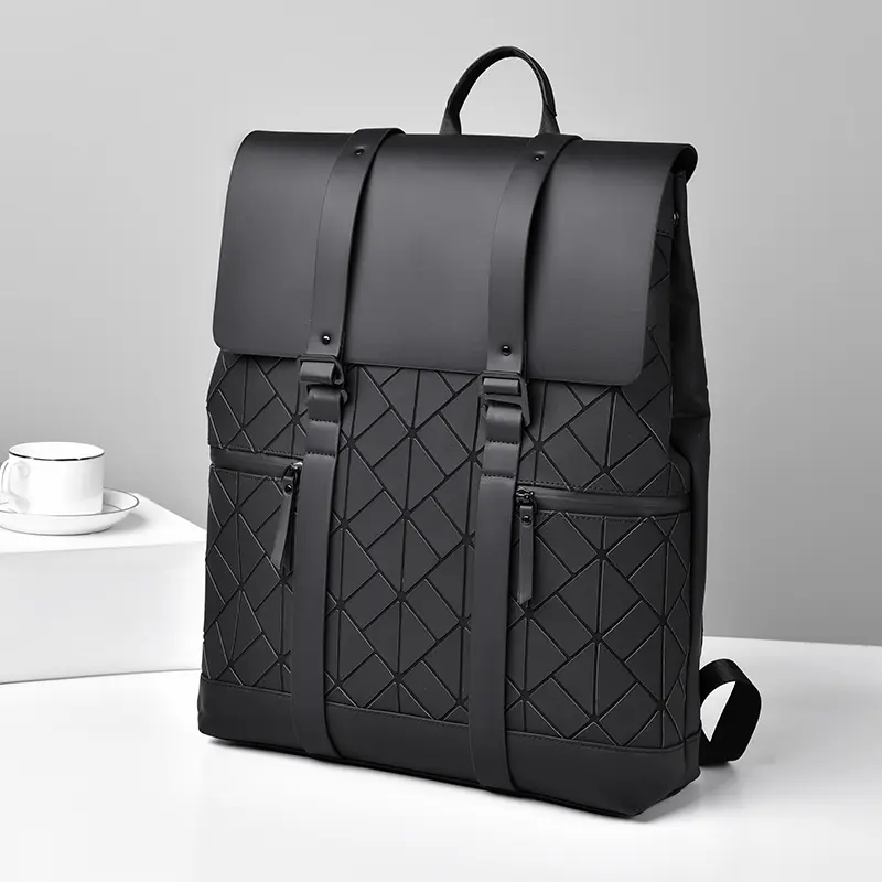 Fashionable Men's Flip Backpack Large Capacity Tra...