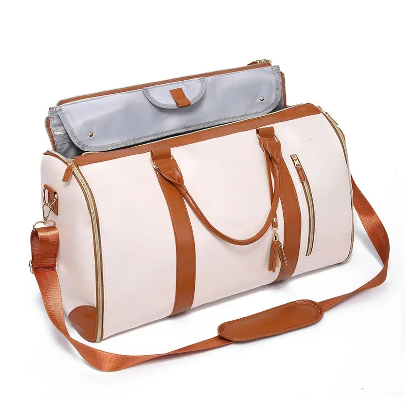 Large Capacity PU Foldable Travel Bag Lightweight Traveling Duffel Bag Women Bag