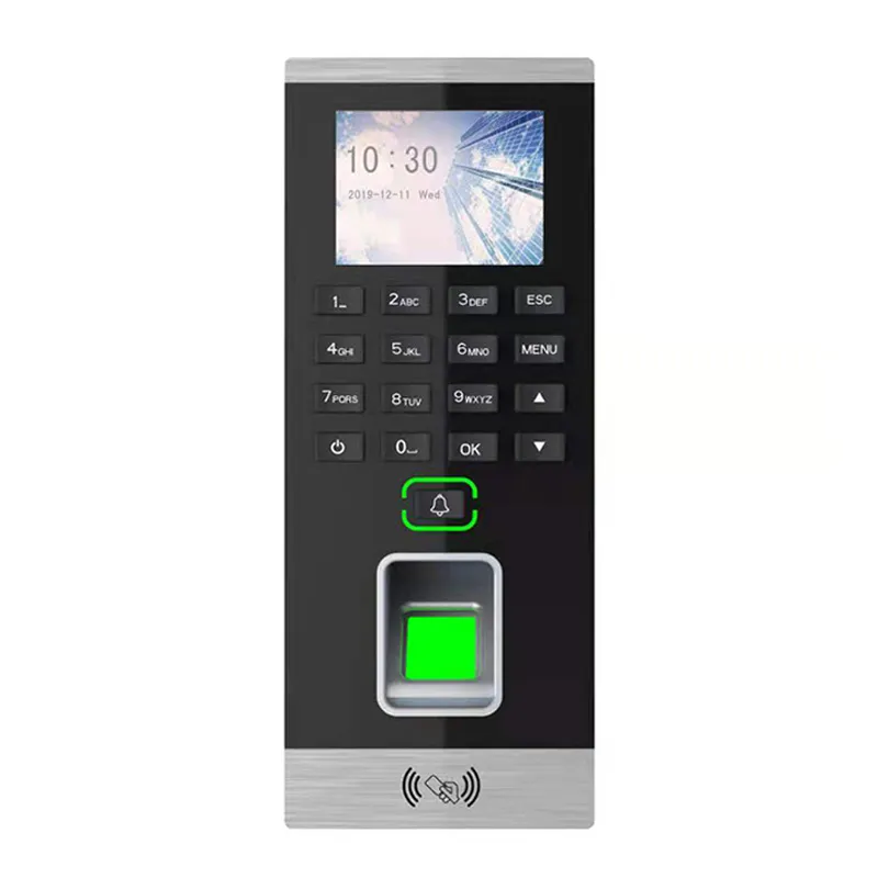 High Quality 12v Fingerprint Password Attendance Machine With Swipe Id Card For Office Door Access Control System