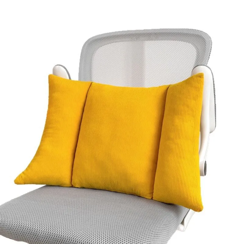 Office Desk Chair Lumbar Support Backrest Cushion Seat Pillow for Long Sitting Waist Relief